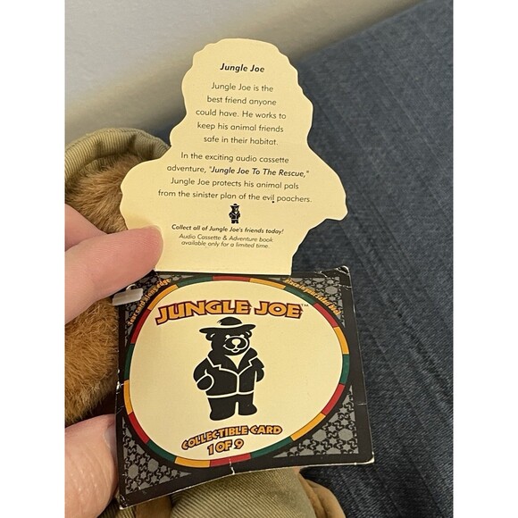 1998 Jungle Joe Talking Plush Teddy Bear Jungle Joe's Safari Friends 9" Works - Picture 2 of 7